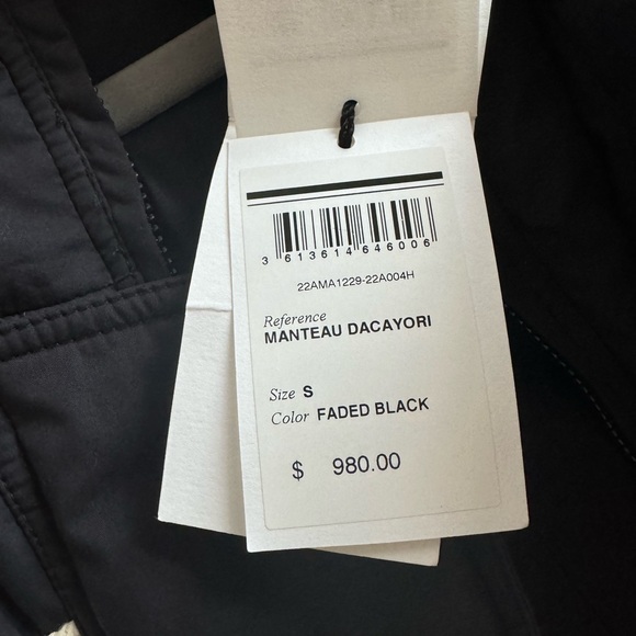 Isabel Marant Black Dacayori Parka Coat size S XL OVERSIZED NWT - Picture 5 of 6